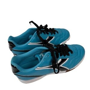 Diadora Columbia Blue White Black Capitano ID Indoor Soccer Shoes Size 7 Womens